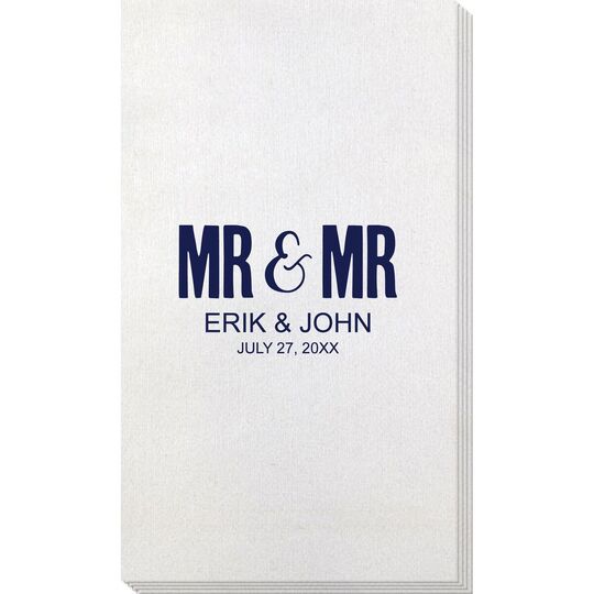 Bold Mr & Mr Bamboo Luxe Guest Towels